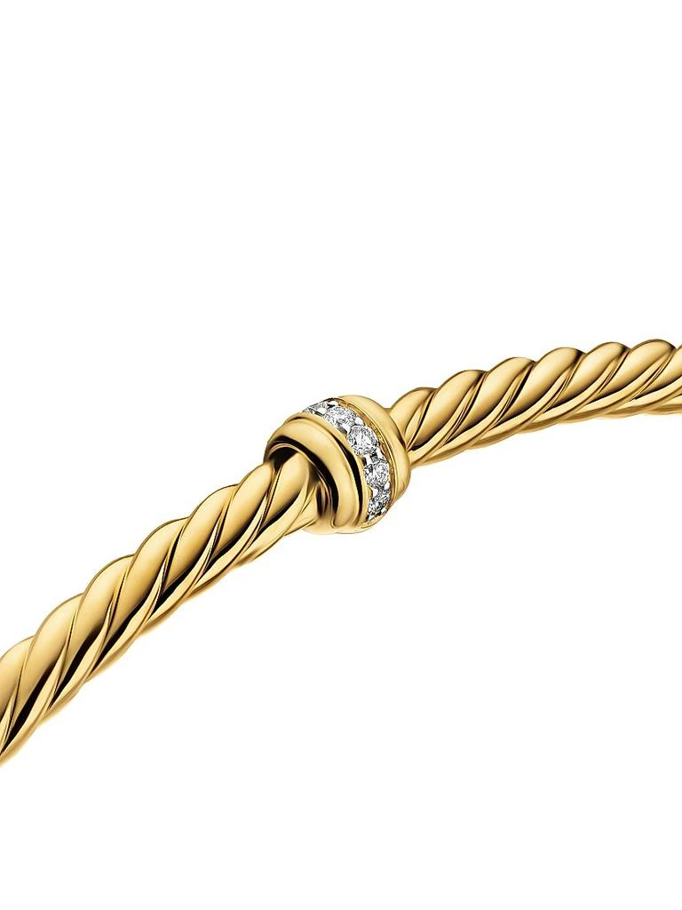 David Yurman Micro Cablespira Flex Center Station Bracelet in 18K Yellow Gold, 2.6MM 4