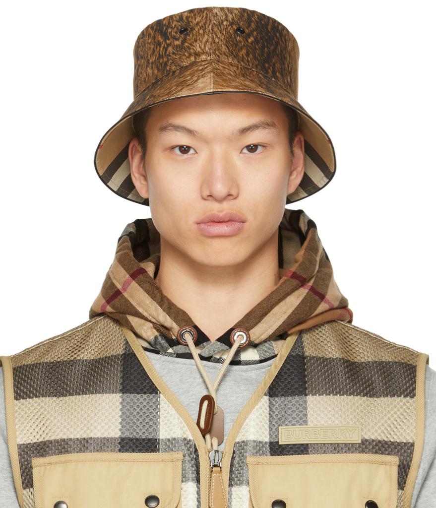 Burberry style bucket hat on sale