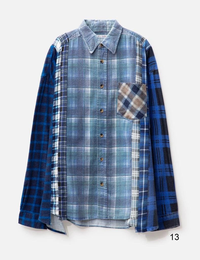 Needles FLANNEL SHIRT - 7 CUTS WIDE SHIRT 18