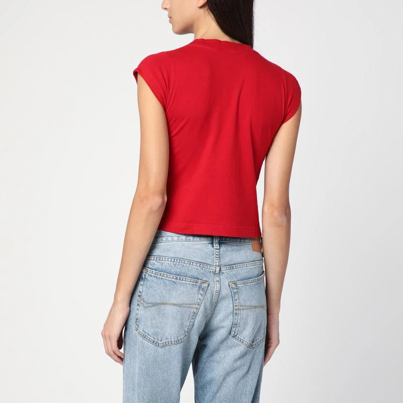 Balenciaga Red cropped t-shirt Keep Calm 3