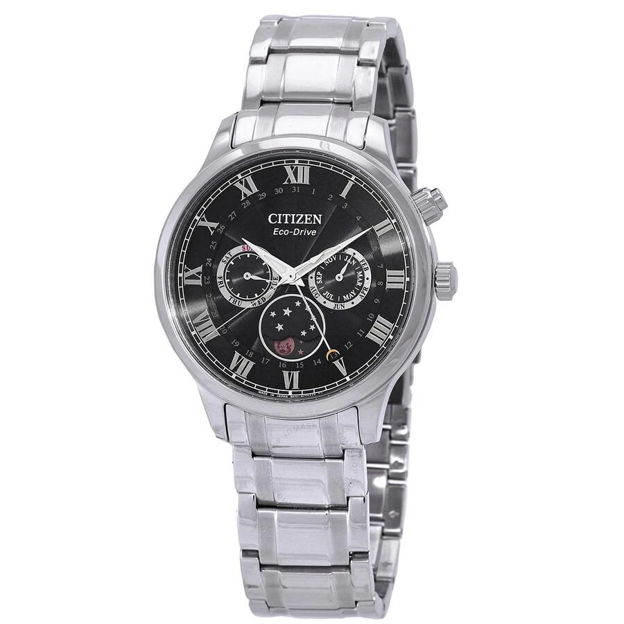 Citizen Eco-Drive Black Dial Moon Phase Men's Watch AP1050-81E 1