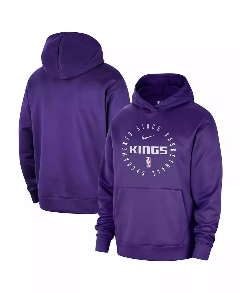 NIKE Men's Purple Sacramento Kings 2024/25 Spotlight On-Court Practice Performance Pullover Hoodie 1
