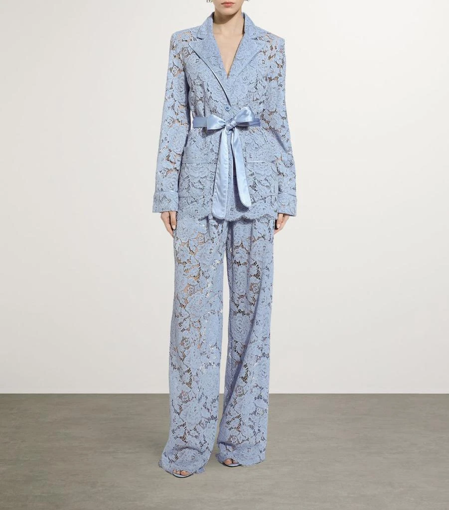 Dolce & Gabbana Cordonetto Lace Floral Pyjama Shirt 2