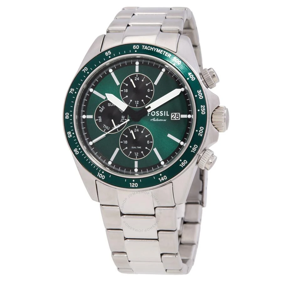 Fossil Autocross Multifunction Quartz Green Dial Men's Watch BQ2878 1