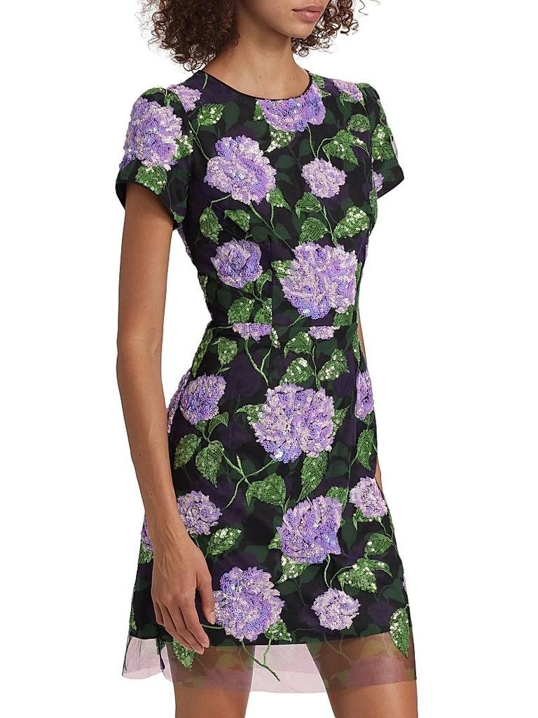 Milly Kyla Sequined Floral Minidress 4