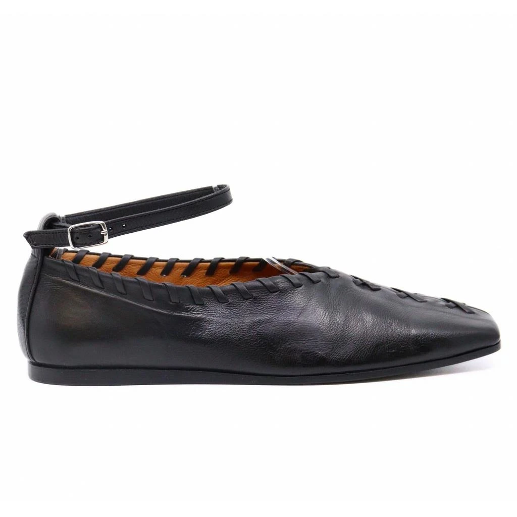 I.N.K. Shoes Whip Stitch Flats In Black 1