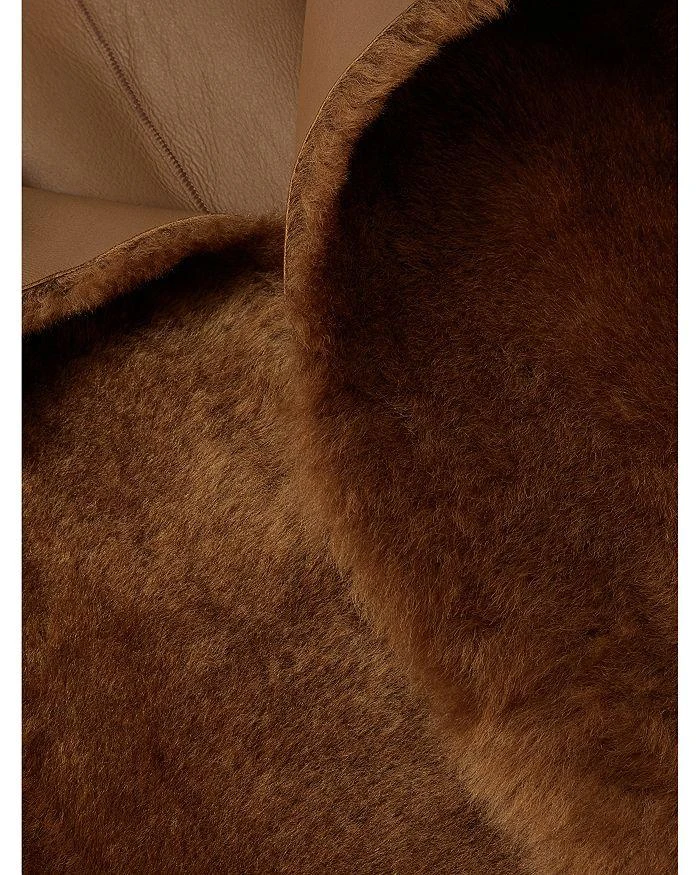REISS Laure Hooded Shearling Jacket 6