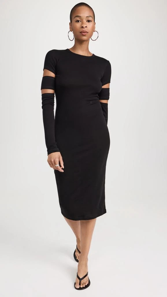 Helmut Lang Slash Long Sleeve Dress 1