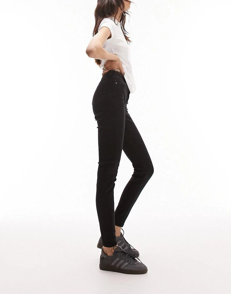 Topshop Topshop high rise Jamie jeans in black 4