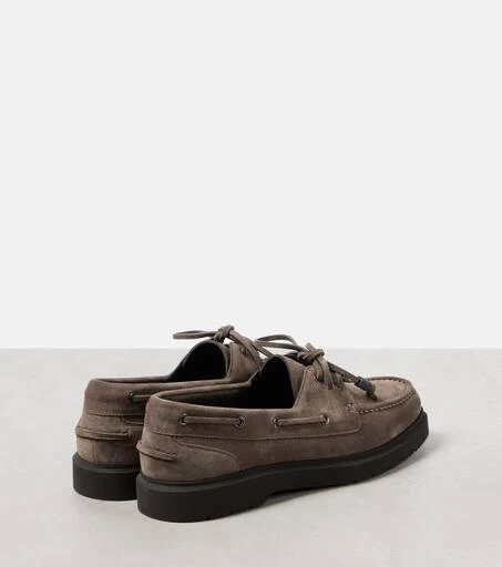 Brunello Cucinelli Sail Monili suede boat shoes 2