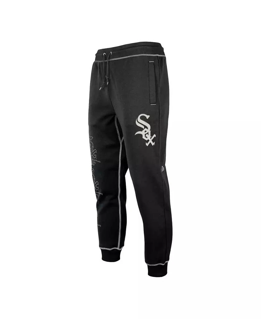 New Era Men's Black Chicago White Sox Team Split Jogger Pants 3