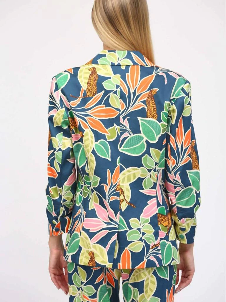 Fate Fate - Jungle Print Satin Blazer 4