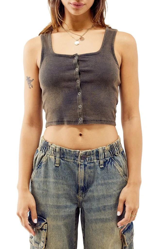 BDG Urban Outfitters Rib Square Neck Crop Tank Top 1