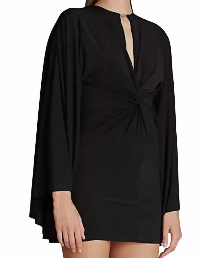 Halston Heritage Halston Heritage - Corolina Cape Sleeve Mini Dress