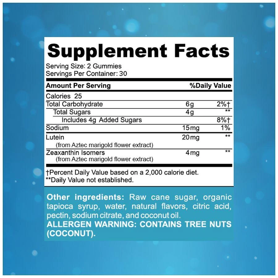 Focus Vitamins Blue Light Gummies Mango 2