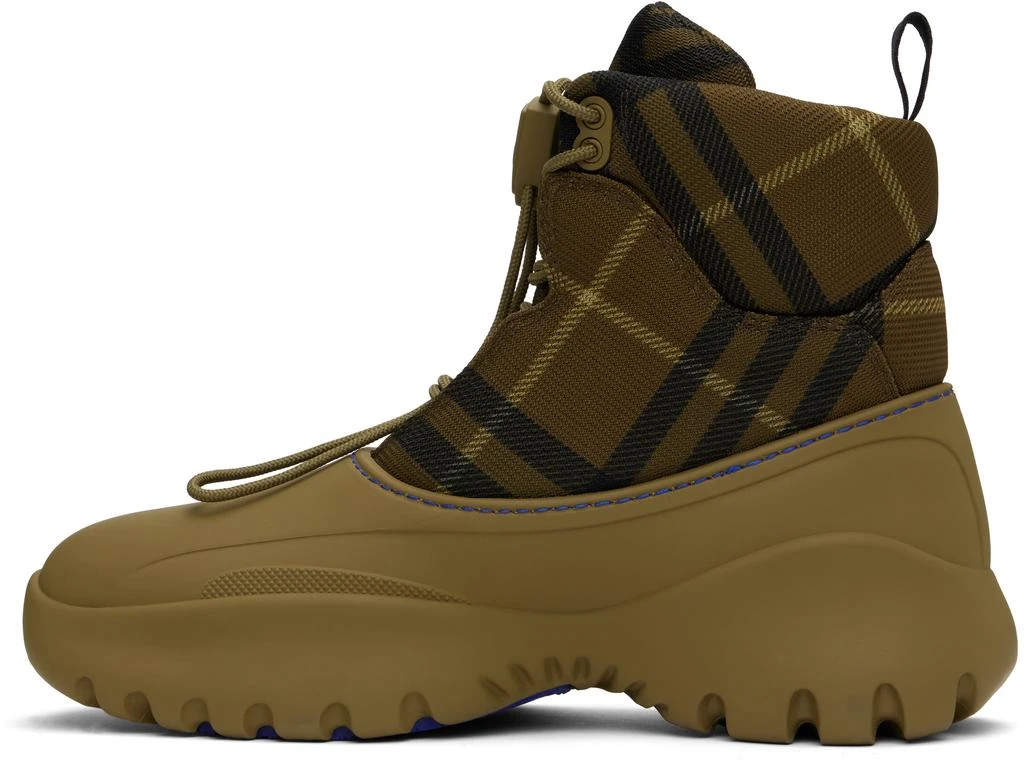 Burberry Khaki Check Scoot Trek Boots 3