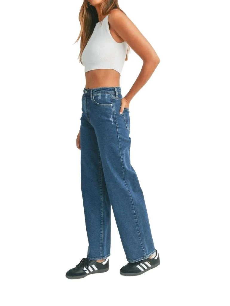 JUST BLACK DENIM The Perfect Wide Leg Jeans In Dark 2