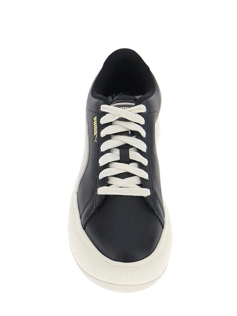 Puma Black And White Leather Sneakers 3