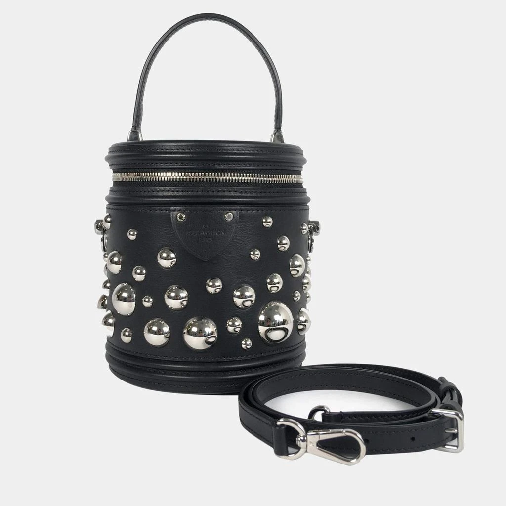 Louis Vuitton Louis Vuitton Black Calfskin Leather Yayoi Kusama Cannes Top Handle Bag 2