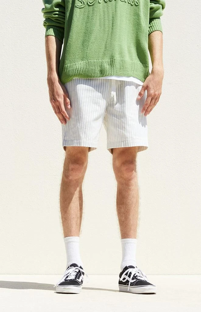 PacSun Stripe Textured Linen Shorts 2