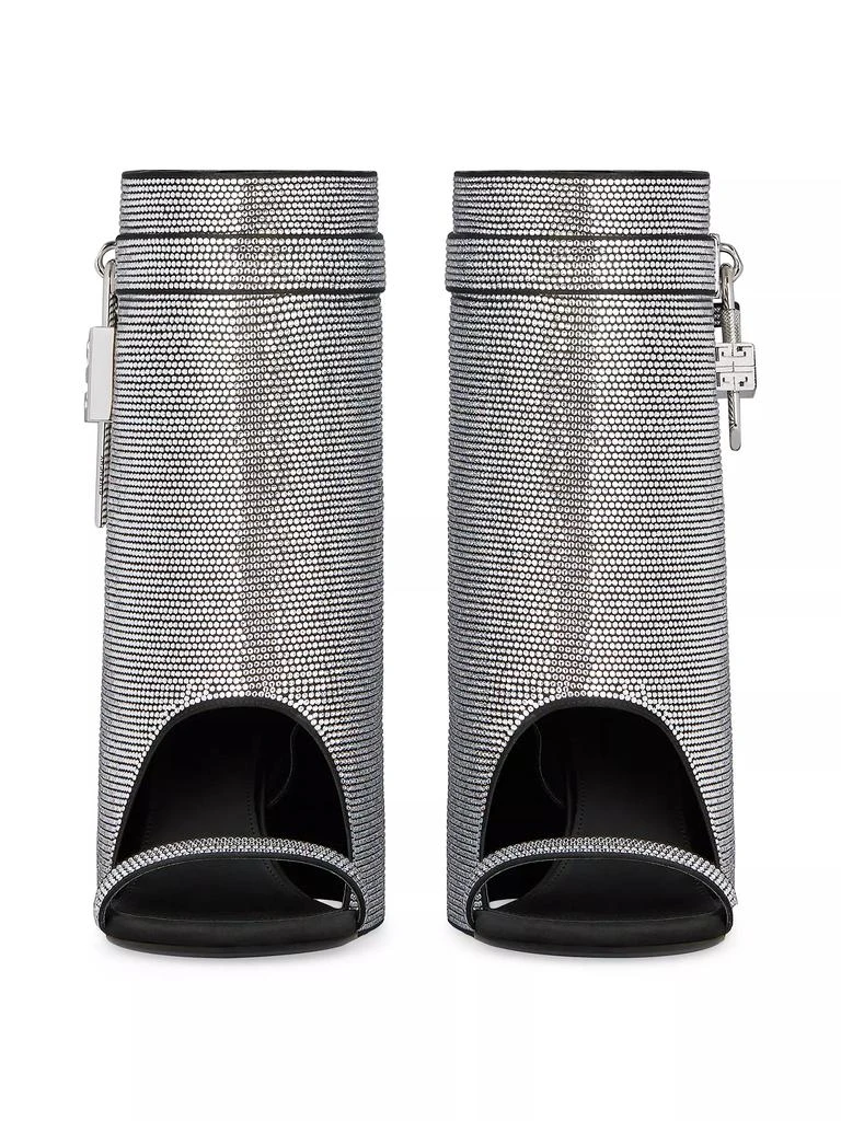 Givenchy Shark Lock Sandals In Strass 3