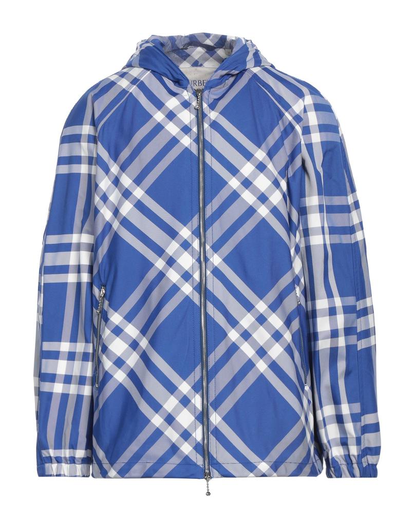 ジャケット・アウター BURBERRY BLUE LABEL check track jacket Shop Check-Pattern Hooded Zip-Up Polyamide Jacket on Sale at