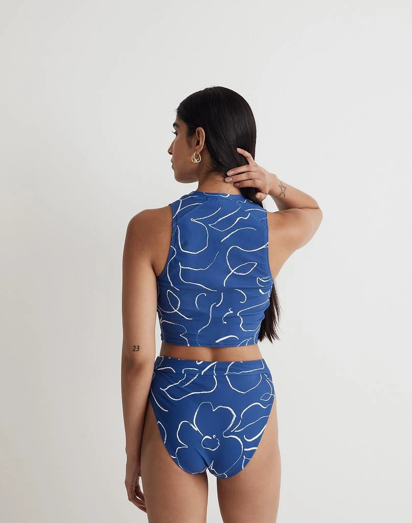 Madewell Tank Rashguard Crop Top 3