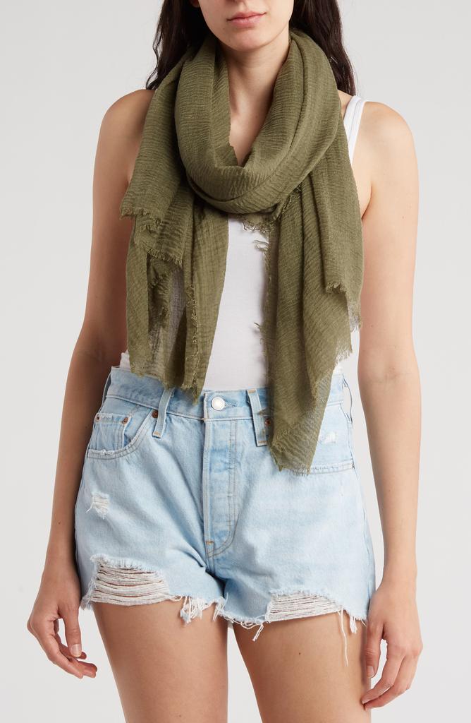 Melrose and Market Frayed Trim Scarf
