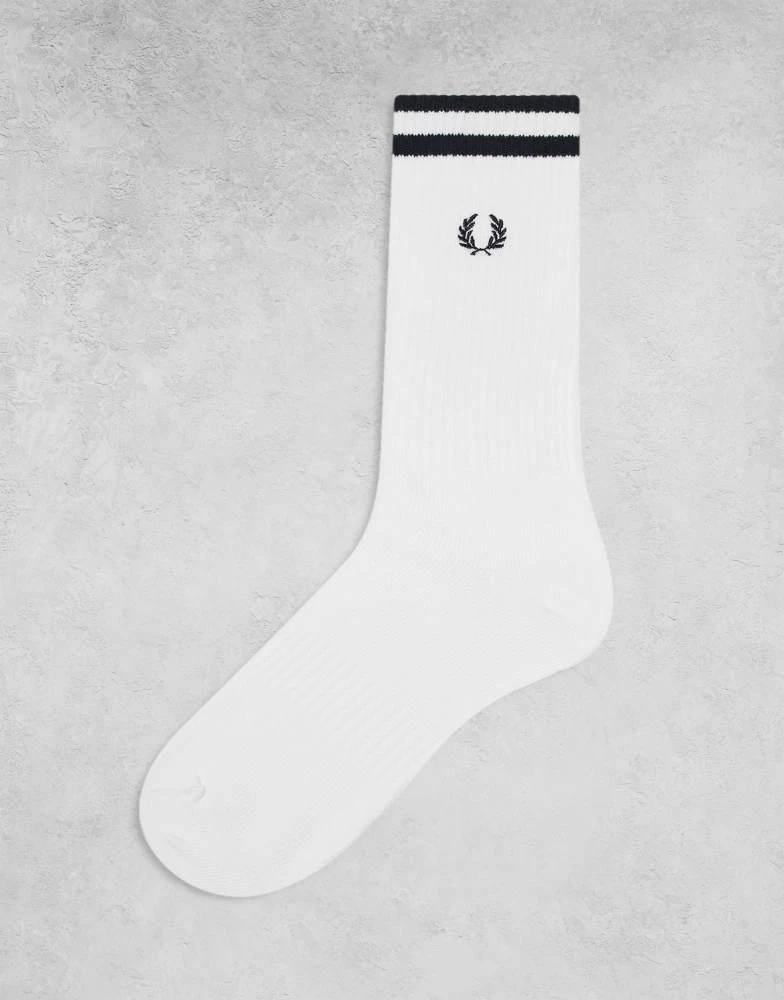 Fred Perry Fred Perry tennis socks in white/black 1