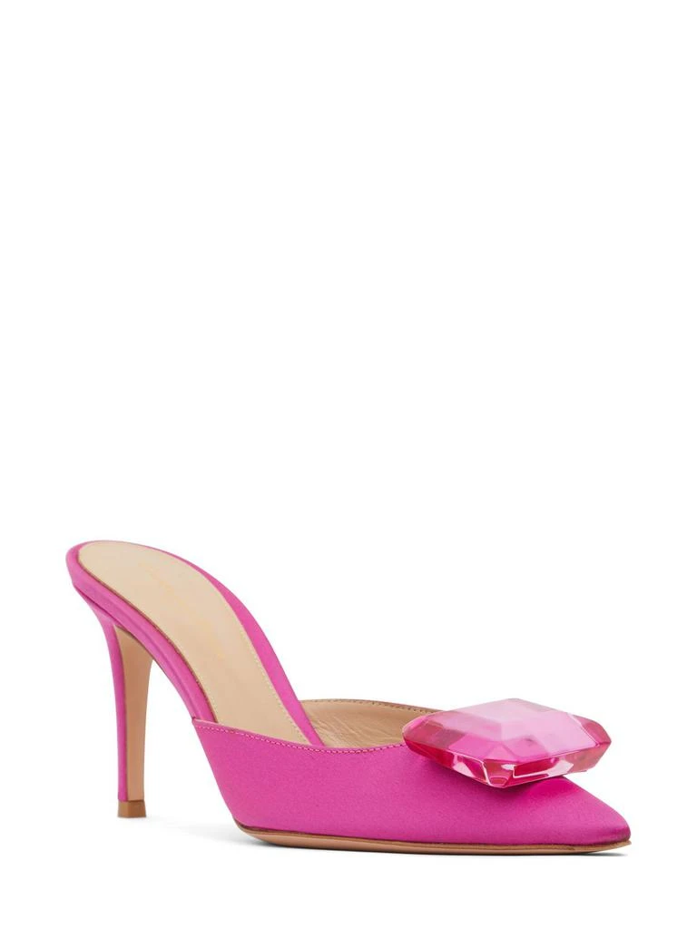 Gianvito Rossi 85mm Jaipur Satin Mules 2