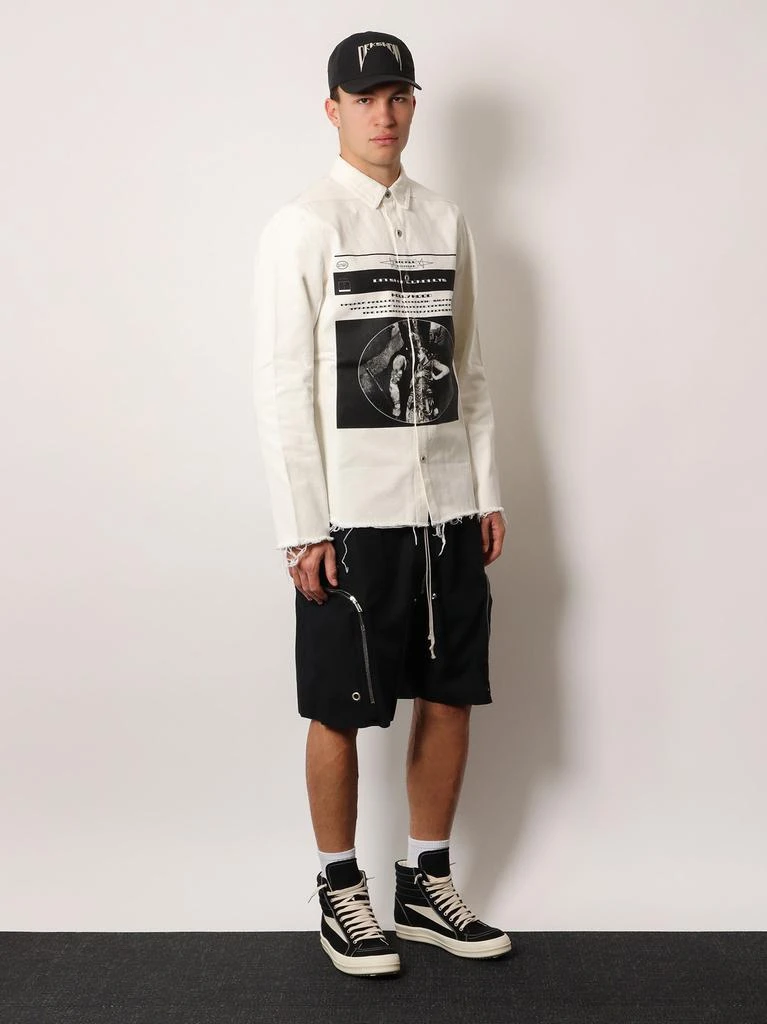 DRKSHDW Outershirt denim jacket with print on the front 2