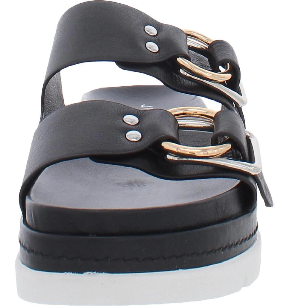 J/Slides BAHA Womens Leather Footbed Platform Sandals 3