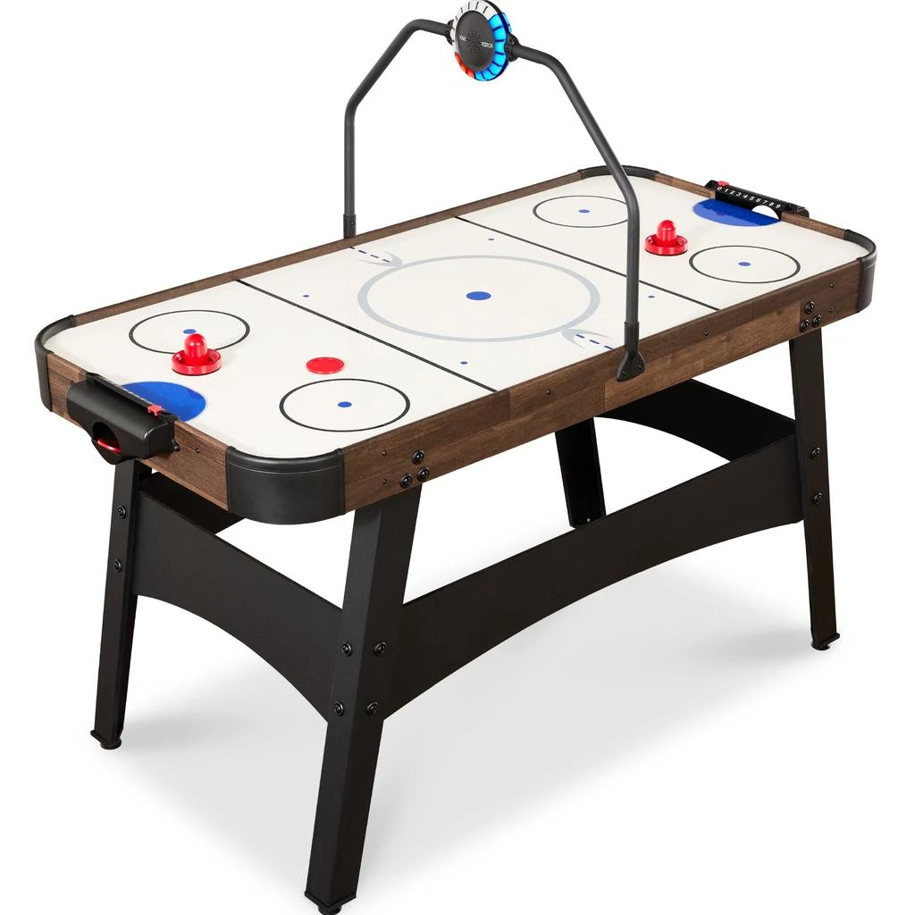 Best Choice Products 54in Air Hockey Game Table w/ LED Lights, Scoreboard, Powerful Motor 1