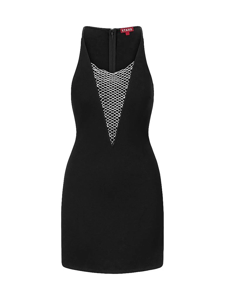 staud beaded mini dress STAUD | LE SABLE DRESS | GREAT WHITE