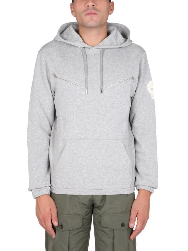 Alexander McQueen Alexander McQueen Zip-Detailed Hoodie 1