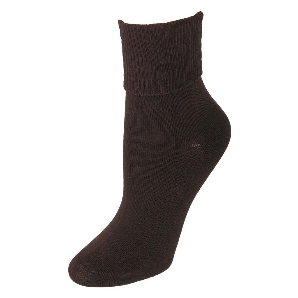Jefferies Socks Women
s Organic Cotton Turn Cuff Socks