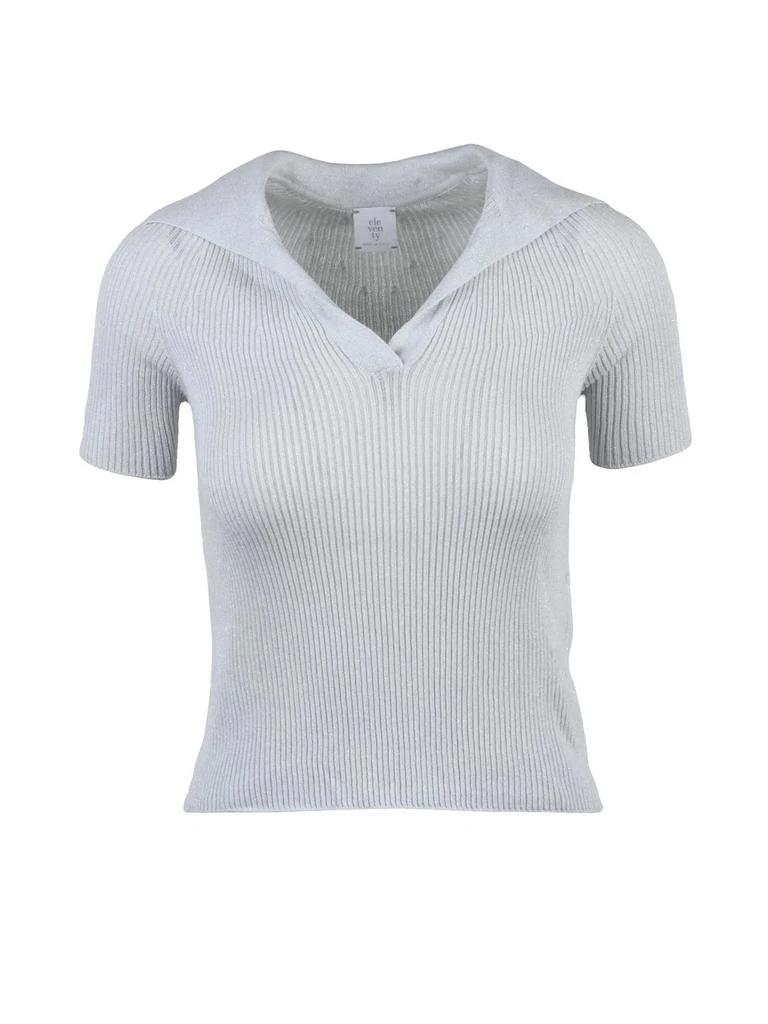 ELEVENTY Light Grey Cotton Polyester Polyamide Polo Shirt