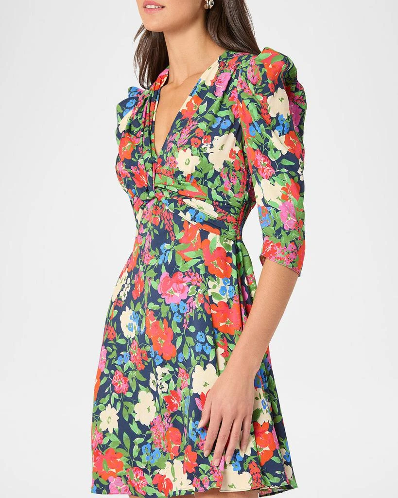 Shoshanna Natalaya Smocked Floral-Print Mini Dress 4