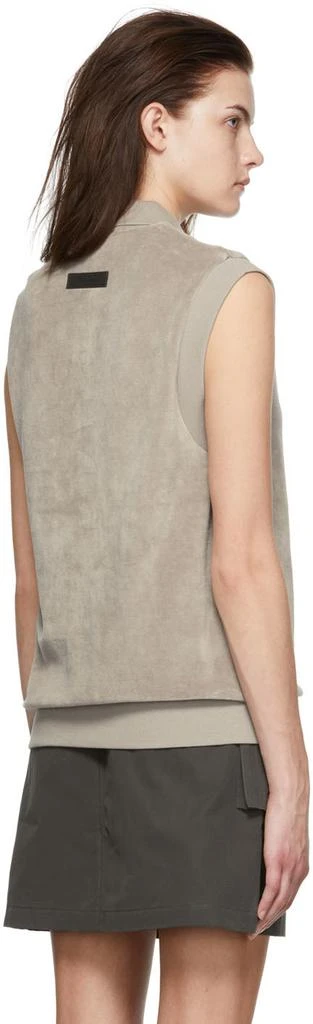 Essentials Taupe Cotton Polo 3