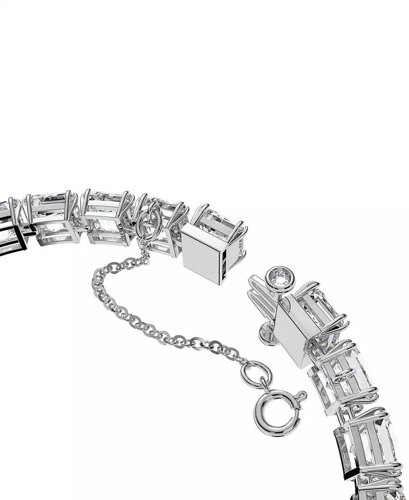 Swarovski Rhodium-Plated Square-Crystal Flex Bracelet 3