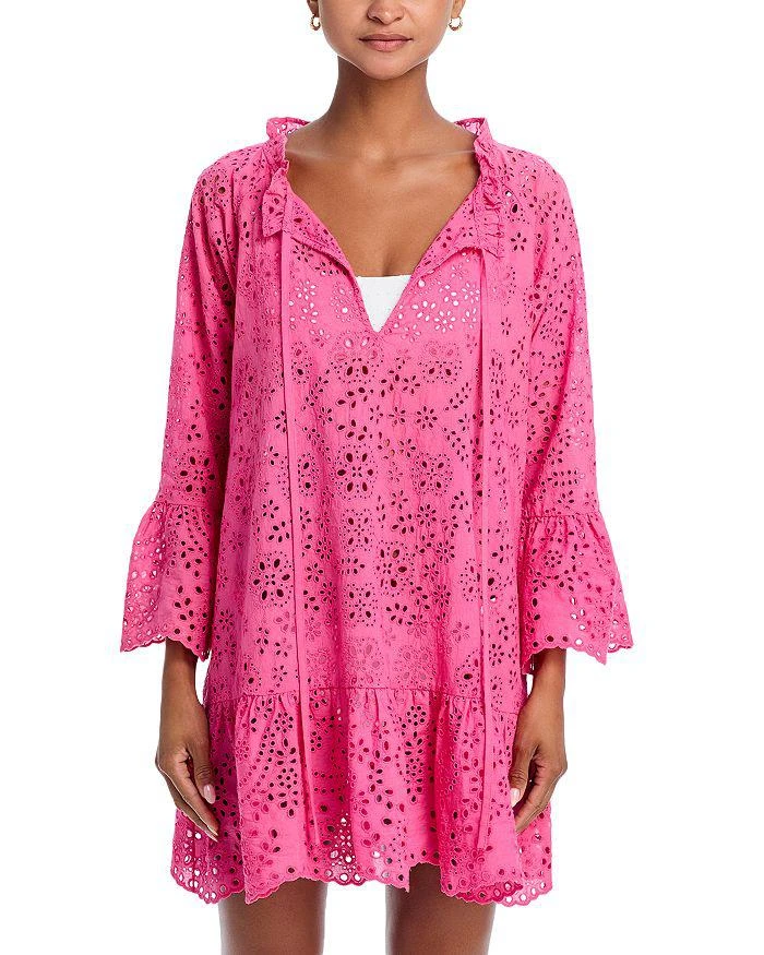 AQUA Eyelet Tunic Cover Up Dress - Exclusive 6