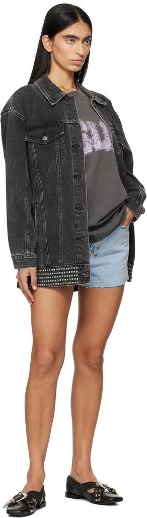 Ksubi Black Altar Phoenix Trucker Denim Jacket 4
