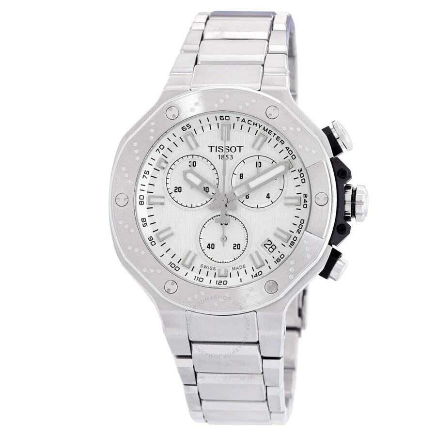 Tissot T-Race Chronograph Quartz Silver Dial Men's Watch T1414171103100 1