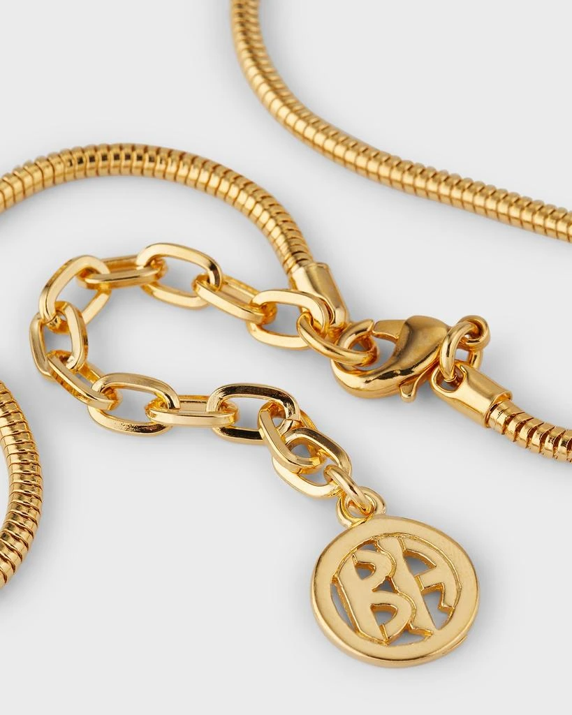 BEN-AMUN 24k Gold Electroplated Heart Chain Necklace 4