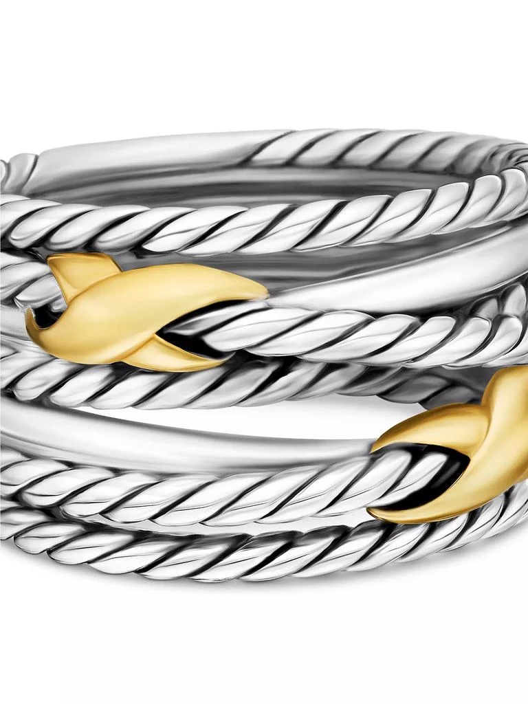 David Yurman Double X Crossover Ring in Sterling Silver 7