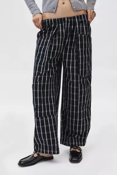 BDG BDG Charlie Gingham Low-Rise Wide-Leg Pant