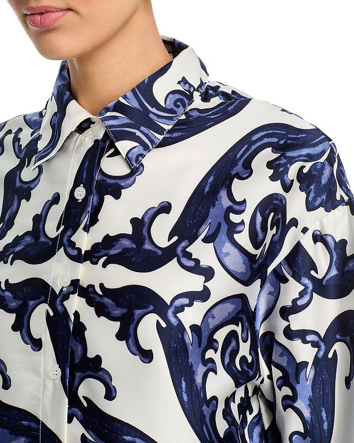 Gracia Damask Print Pajama Shirt 5