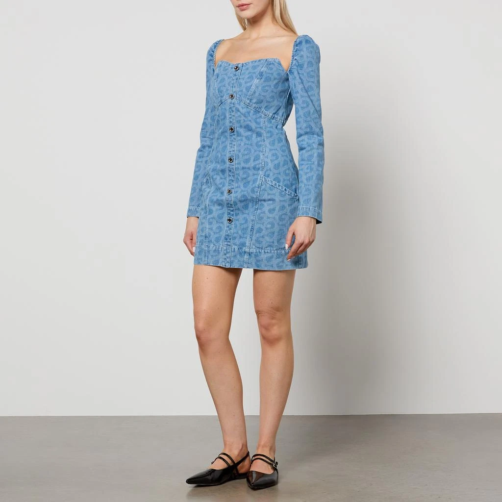 Stine Goya Stine Goya Kitty Logo Denim Mini Dress 3