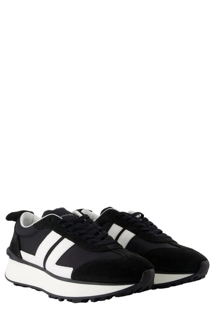 Lanvin Calf Leather and Nylon Sneakers 2