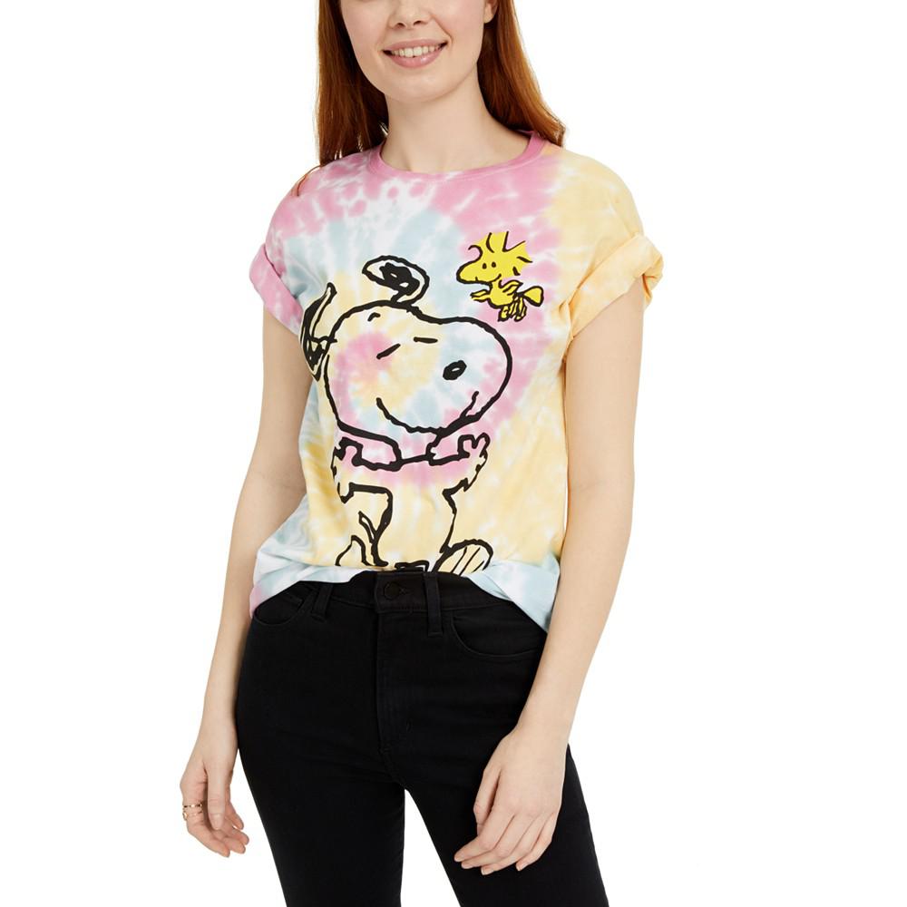 Peanuts Juniors' Snoopy Woodstock Printed Graphic T-Shirt